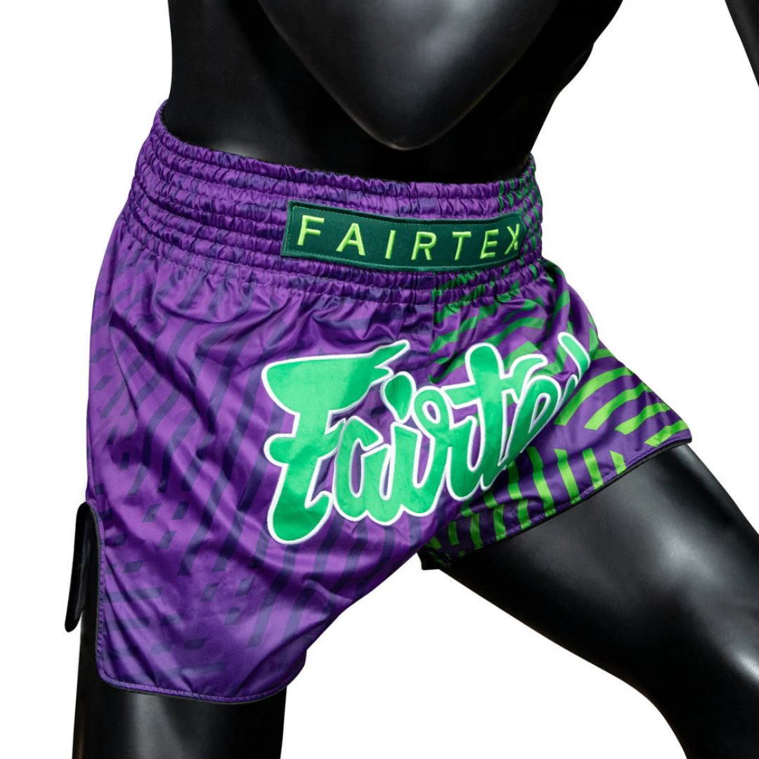 Fairtex Muay Thai Shorts "Racer Purple" - Beliy Volk